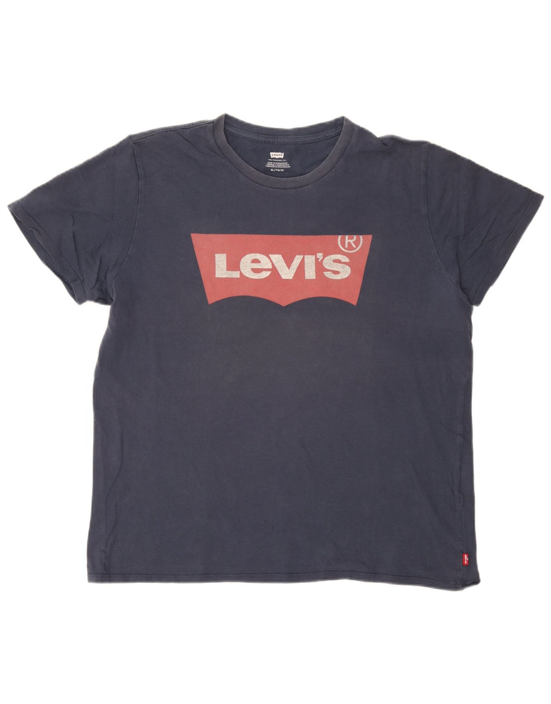 Levi's T-Shirt Graphique Top XL Homme Bleu Marine Coton