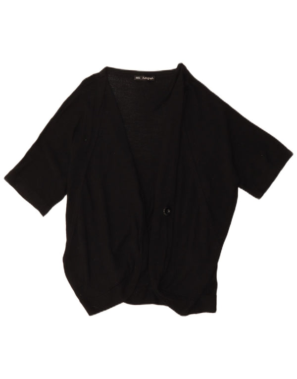 Marks & Spencer Pull cardigan autographe pour femme UK 16 Large Noir