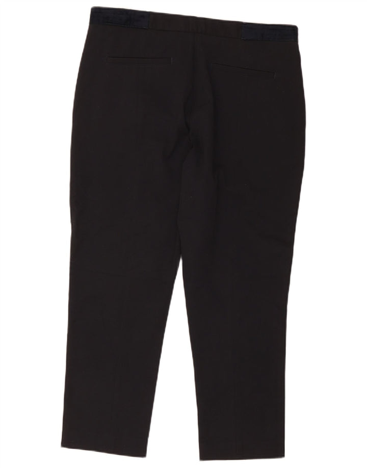 Zara Pantalon court homme EU 42 Large W32 L25 Noir Polyester