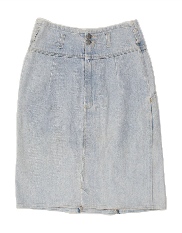 VINTAGE Womens Denim Skirt W26 Small Blue Vintage Vintage and Second-Hand Vintage from Messina Hembry 