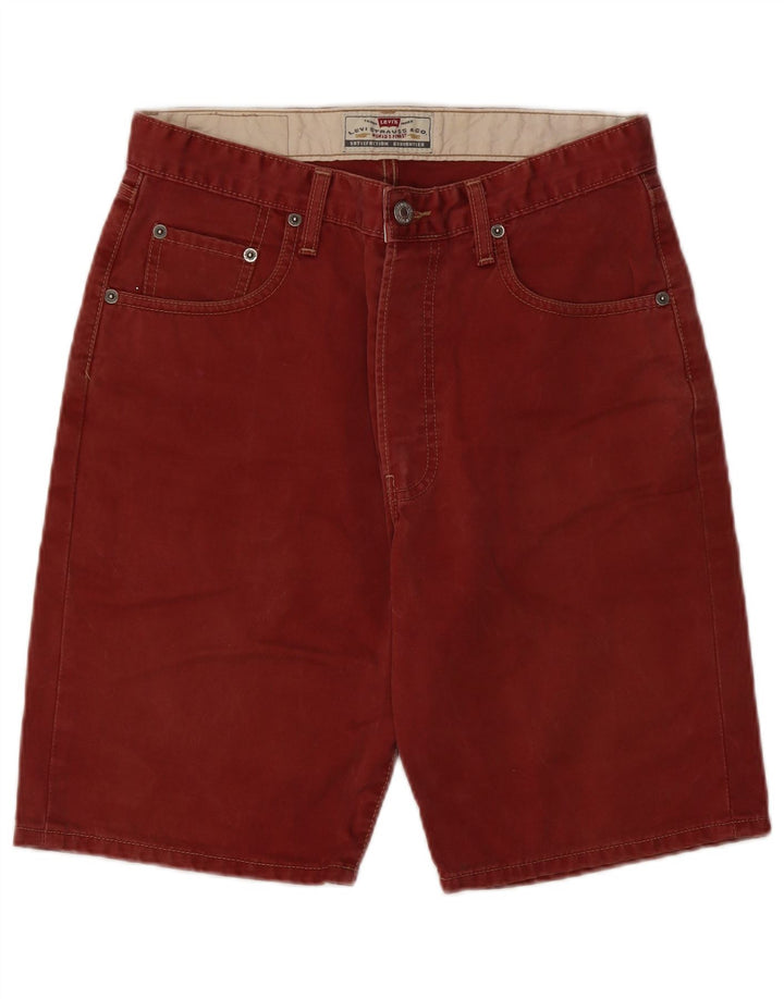 LEVI'S Short en Jean 476 W31 Homme Rouge Moyen Coton