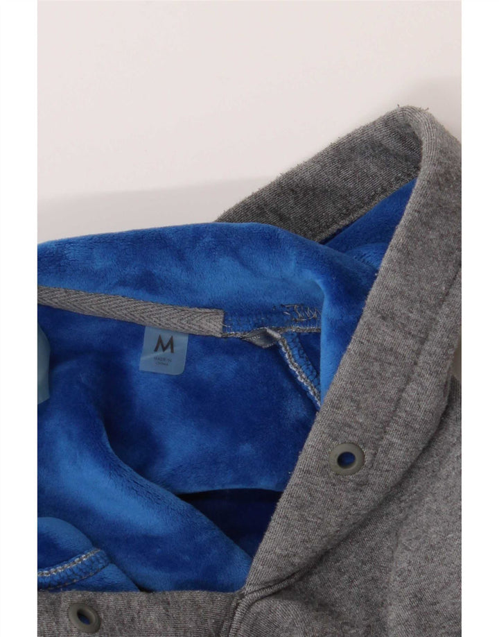 Guess Pull à capuche pour homme en polyester color block gris moyen