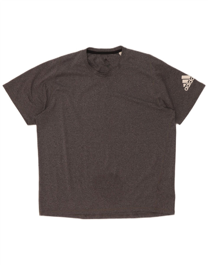 Adidas Homme Aeroready T-Shirt Top XL Gris Moucheté Polyester