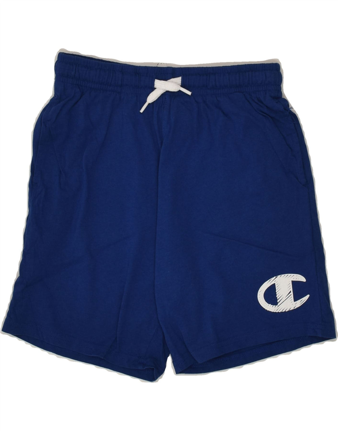 CHAMPION Boys Sport Shorts 11-12 Years Large  Blue Cotton | Vintage Champion | Thrift | Second-Hand Champion | Used Clothing | Messina Hembry 