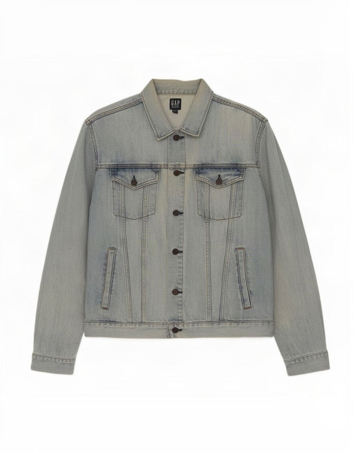 Gap Veste en Jean Homme UK 42 XL Bleu Coton