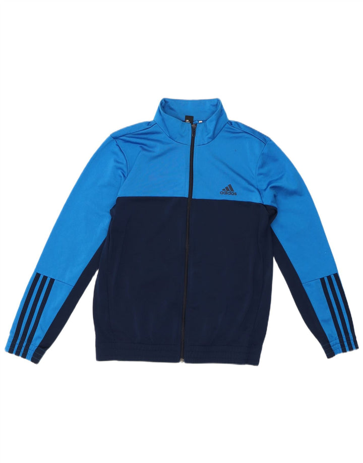 Adidas Veste de survêtement pour femme UK 12 Bleu marine moyen Colourblock