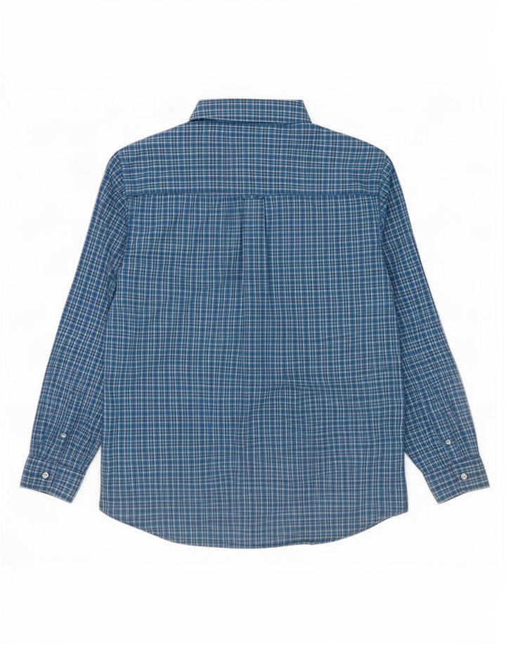 Chaps Chemise Homme Grand Carreau Bleu Coton