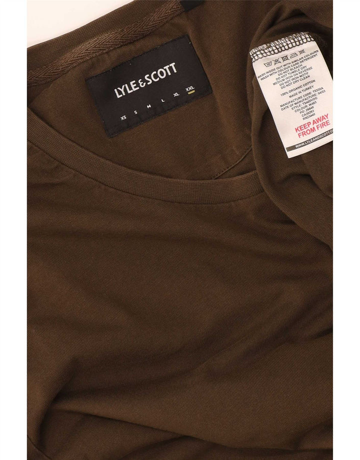 Lyle & Scott T-Shirt Homme Top 2XL Kaki Coton