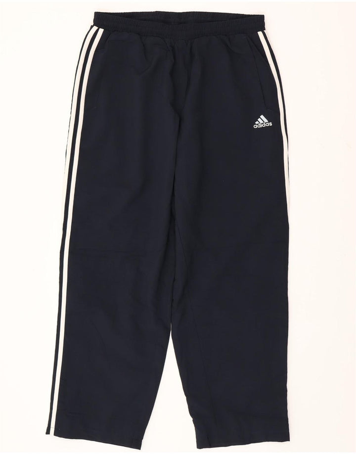 ADIDAS Pantalon de survêtement pour homme UK 40/42 Bleu marine moyen Polyester