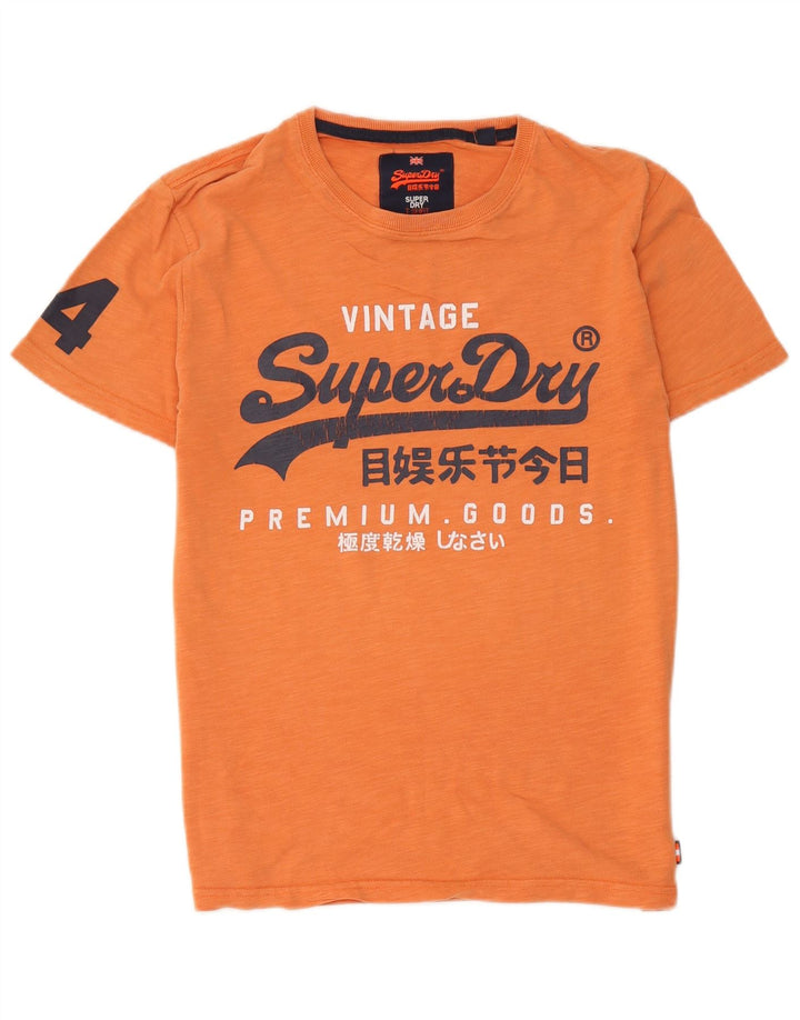 Superdry T-Shirt Graphique Homme Orange Moyen Coton