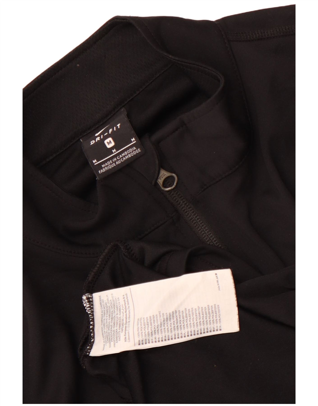 Nike Veste de survêtement Dri Fit pour homme Noir moyen Polyester