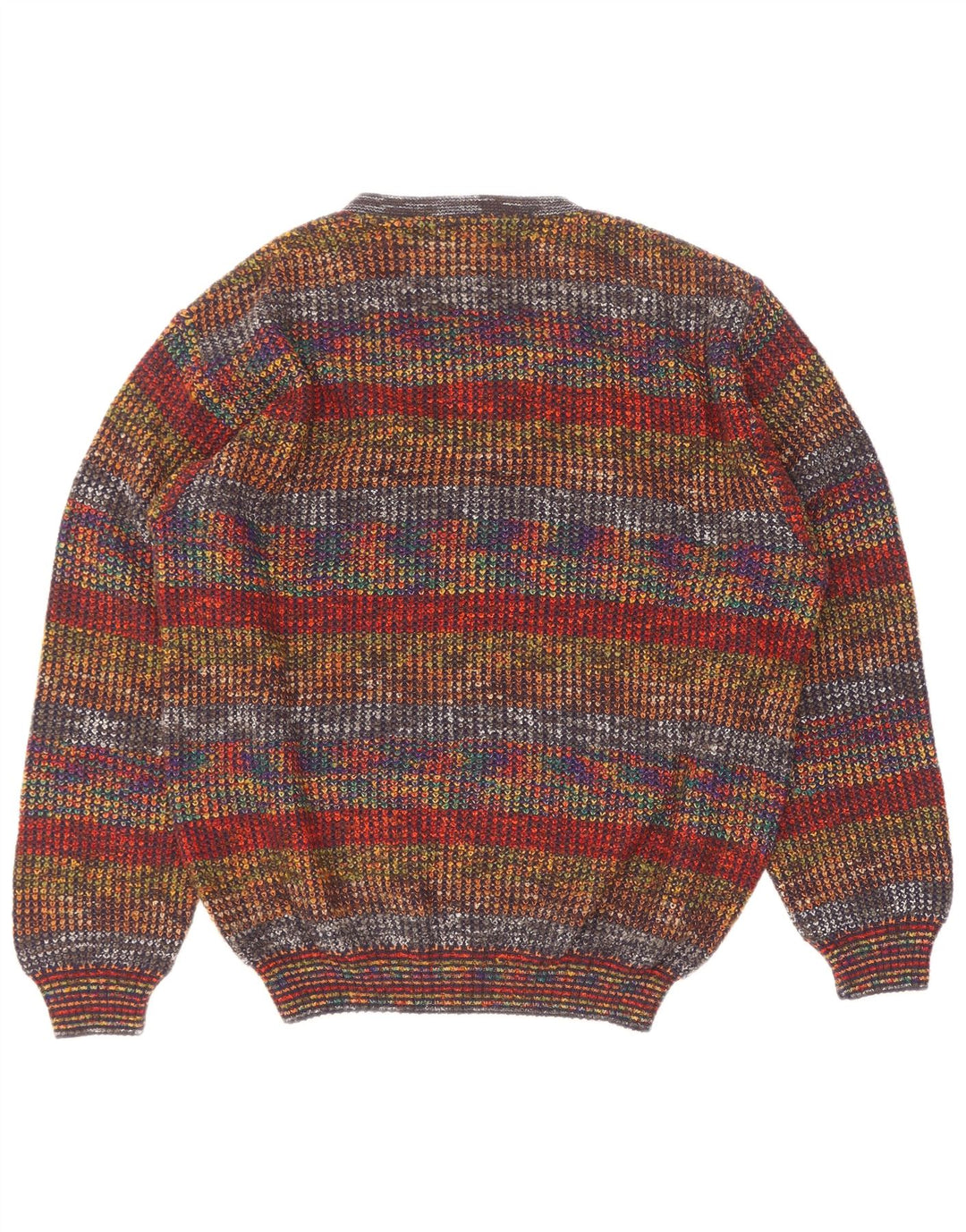 George Pull à col en V pour homme IT 50 Laine rayée multicolore moyen