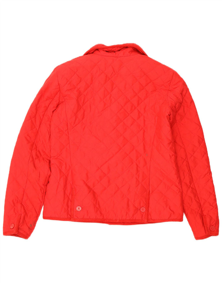 Chaps Veste matelassée pour femme UK 10 Small Rouge Polyester