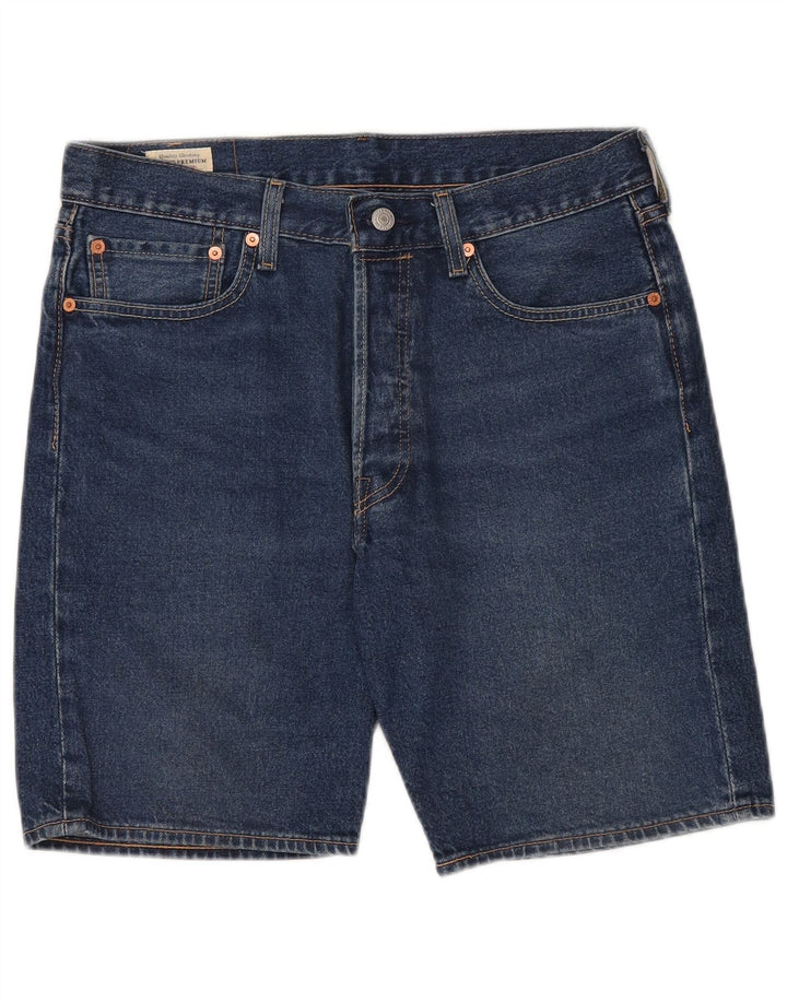 Levi's Short en Jean 501 W32 Homme Bleu Moyen Coton