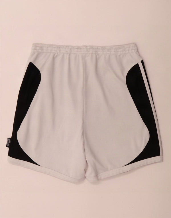 Adidas Short de sport Climalite pour homme, grand, blanc, color block, polyester