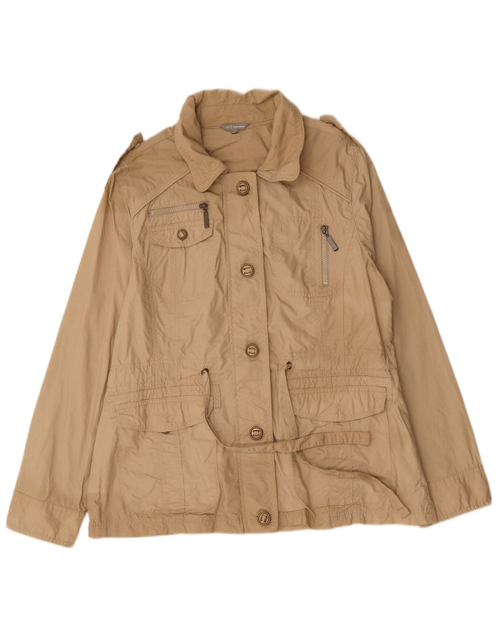 Marks & Spencer Veste utilitaire militaire pour femme UK 16 Grand coton beige