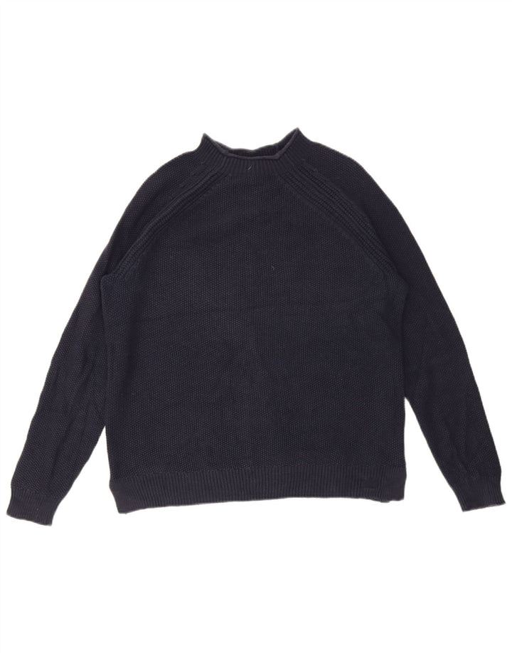 Crew Clothing Pull à col roulé pour femme UK 12 Bleu marine moyen
