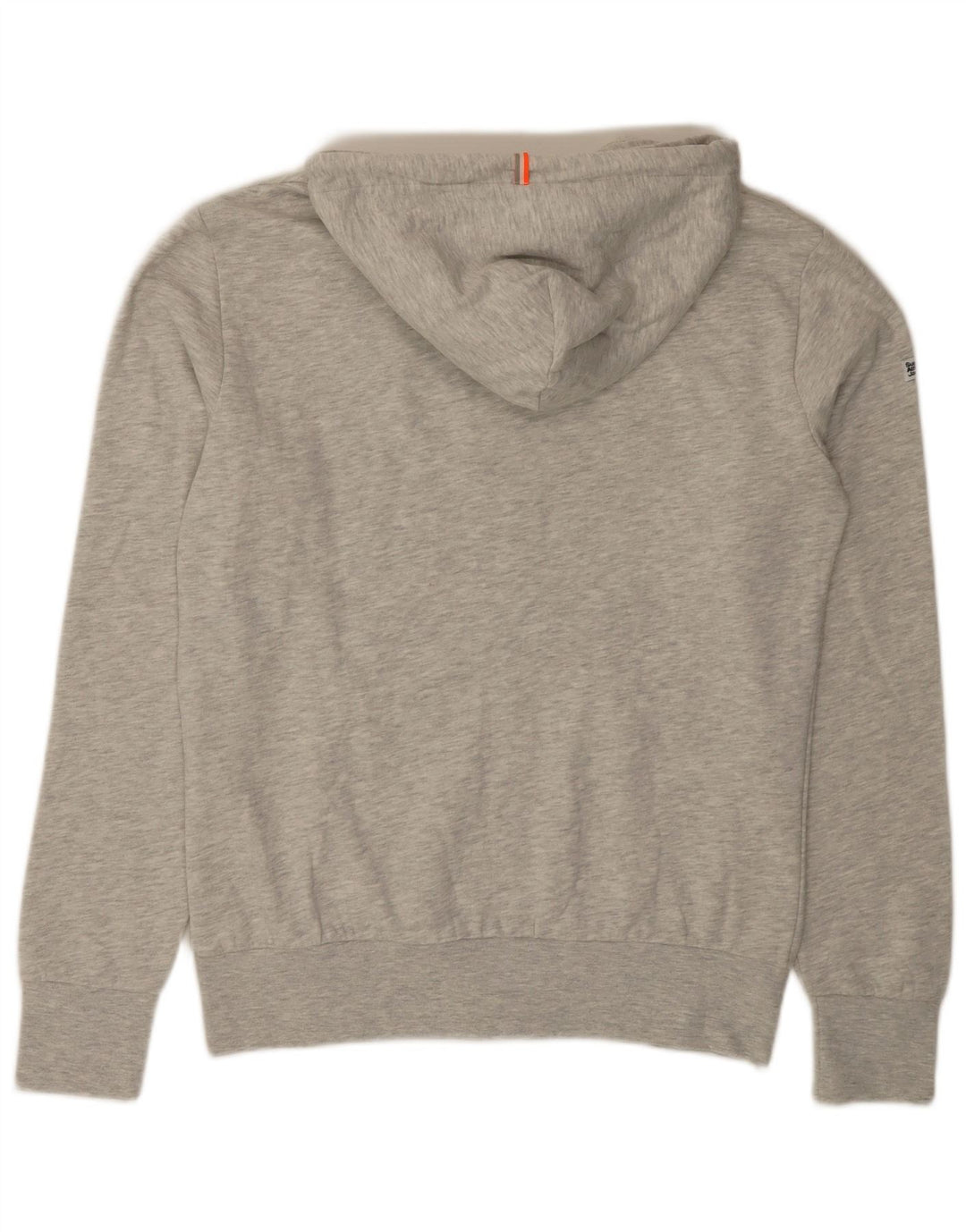 SUPERDRY Pull à capuche zippé pour homme en coton moucheté gris grand