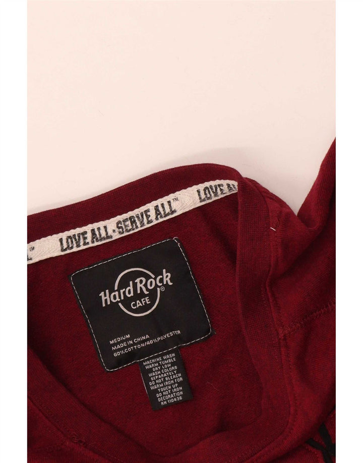 Hard Rock Cafe Phoenix Sweatshirt Jumper UK 14 Medium Bordeaux