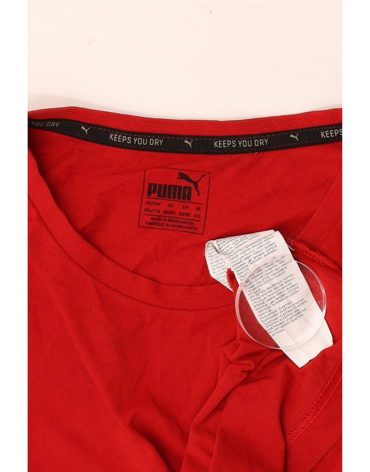 Puma T-Shirt Homme Top 2XL Rouge Coton