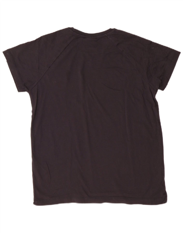 Champion T-Shirt Graphique Femme Top XL Noir Coton