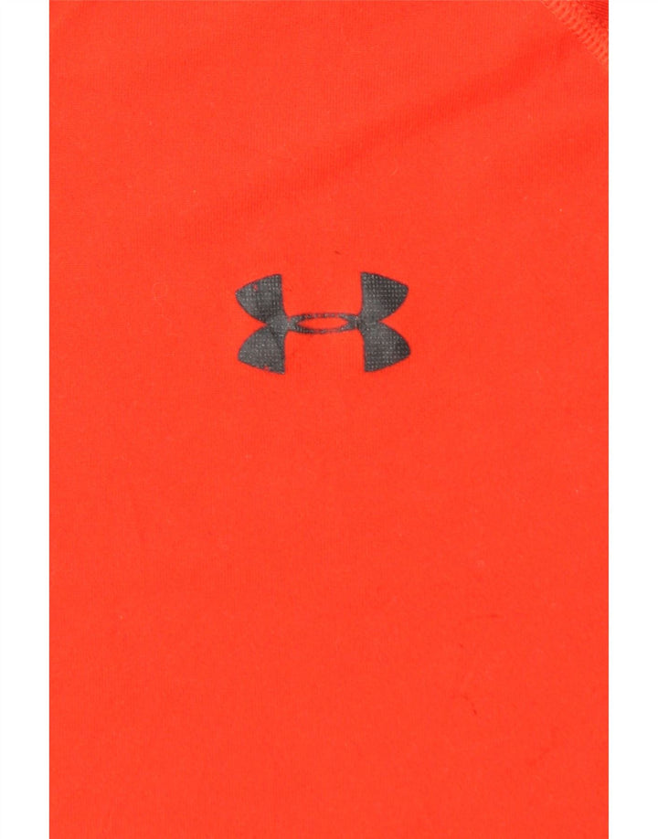 UNDER ARMOUR T-Shirt Homme Top XL Orange Polyester