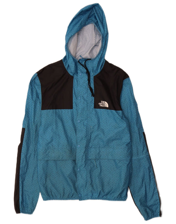 The North Face Veste de pluie à capuche pour homme Small Bleu Polyester