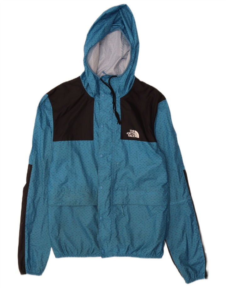 The North Face Veste de pluie à capuche pour homme Small Bleu Polyester
