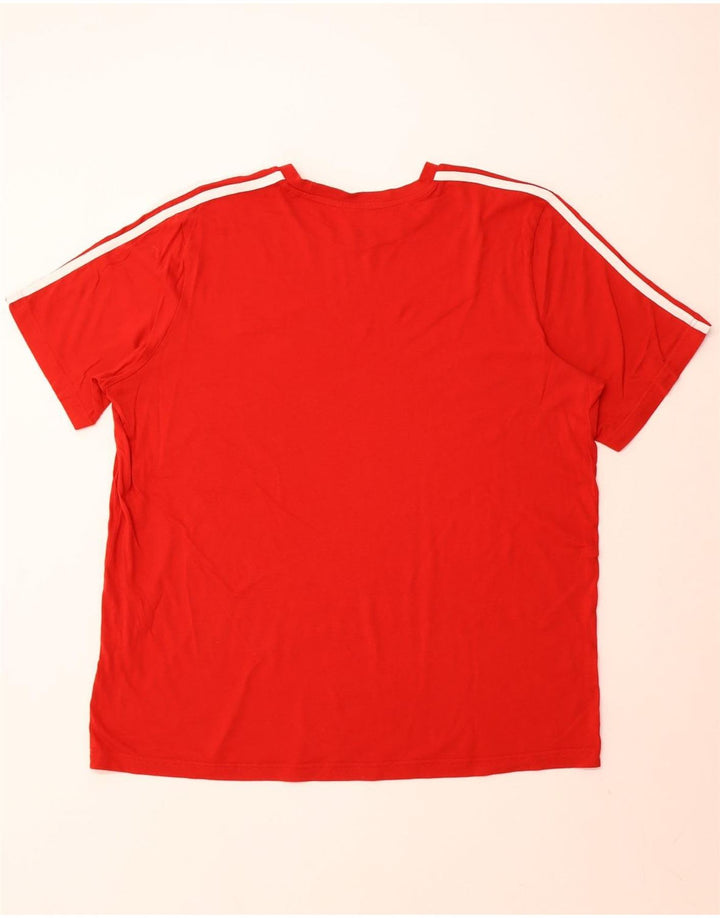 ADIDAS T-Shirt Homme Haut 2XL Rouge