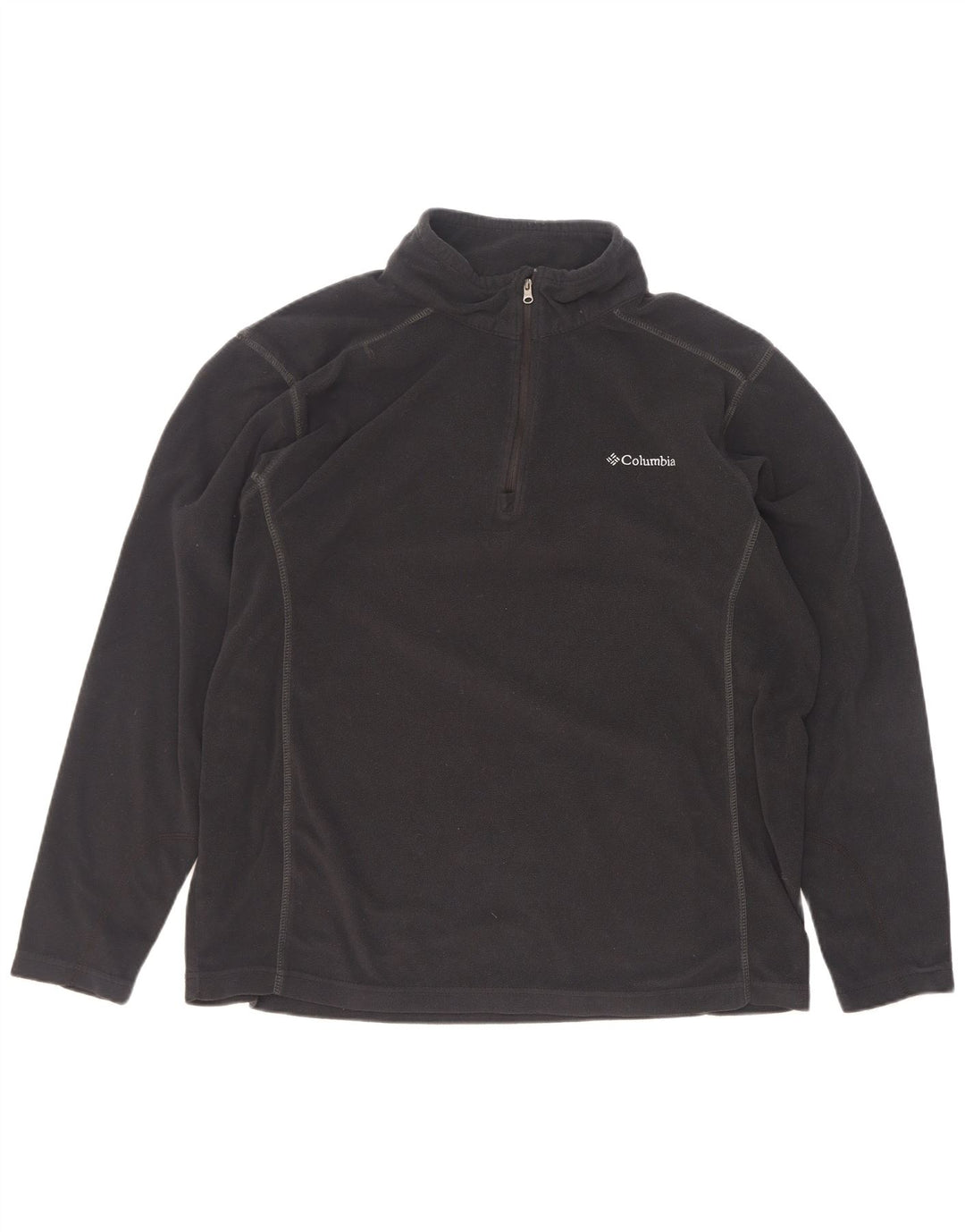 Columbia Pull polaire à col zippé pour homme Taille L Noir Polyester