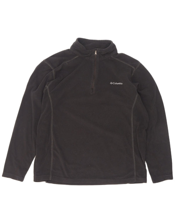 Columbia Pull polaire à col zippé pour homme Taille L Noir Polyester