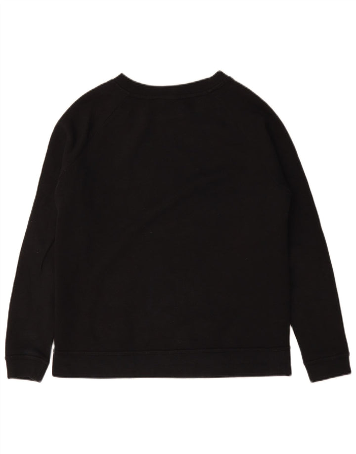 Nike Sweat-shirt surdimensionné graphique pour femme UK 10 Petit coton noir