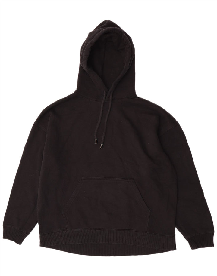 Zara Pull à capuche surdimensionné pour femme UK 14 Noir moyen
