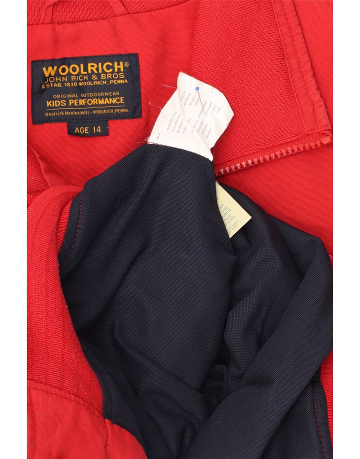 Woolrich Bomber Garçon 13-14 ans Rouge Polyester