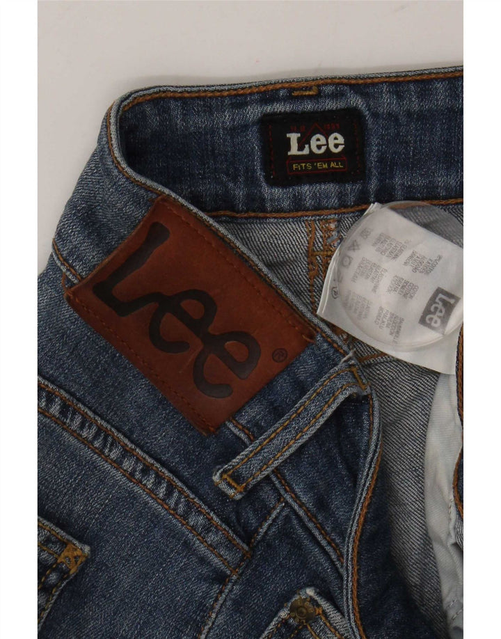 Lee Jean Droit Amy Femme W30 L29 Bleu Coton