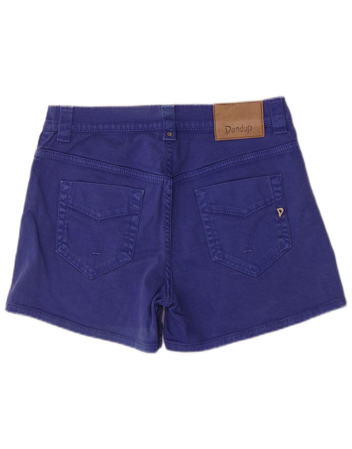 Dondup Short en jean coupe régulière pour femme UK 12 Medium W29 Bleu Coton