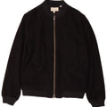 Jack Wills Veste Bomber Homme UK 38 Laine Bleu Marine Moyenne