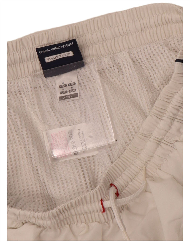 Umbro Short de Bain Graphique Homme Blanc Moyen Polyester