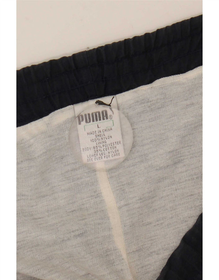 Puma Pantalon de Survêtement Homme Large Bleu Marine Nylon