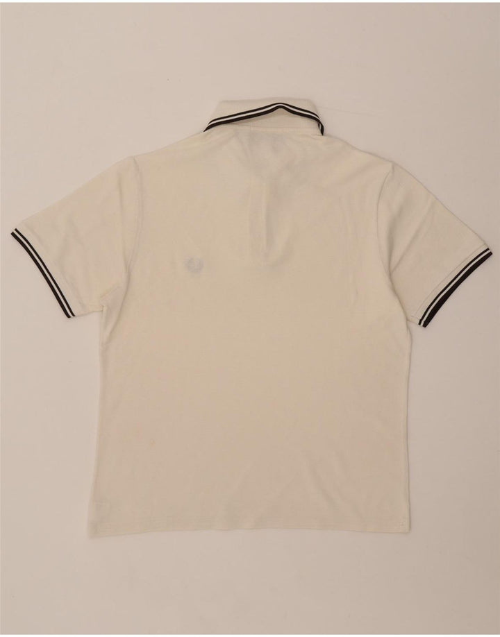 Fred Perry Polo Homme Blanc Moyen Coton