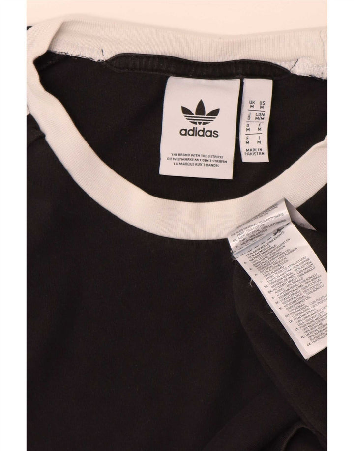 Adidas T-Shirt Homme Haut Noir Moyen Coton