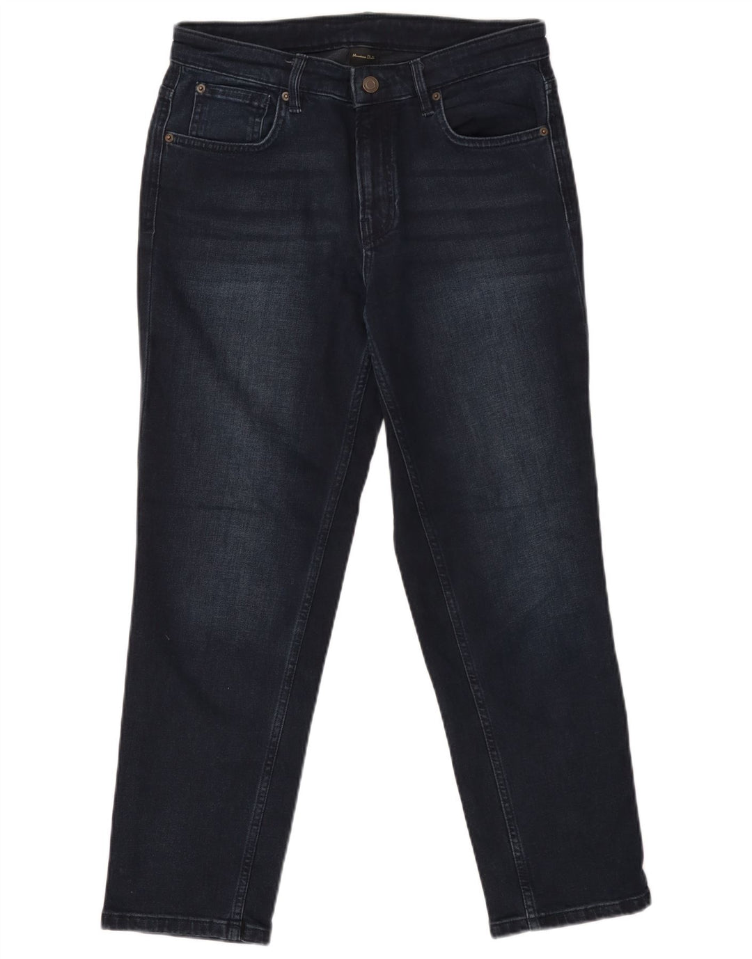 MASSIMO DUTTI Jean fuselé pour femme EU 40 Medium W30 L27 Bleu marine Coton