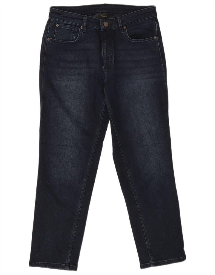 MASSIMO DUTTI Jean fuselé pour femme EU 40 Medium W30 L27 Bleu marine Coton