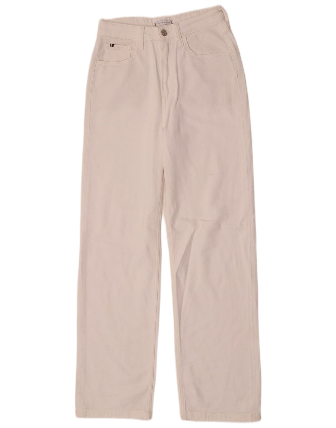Tommy Hilfiger Jean droit femme W27 L30 coton blanc