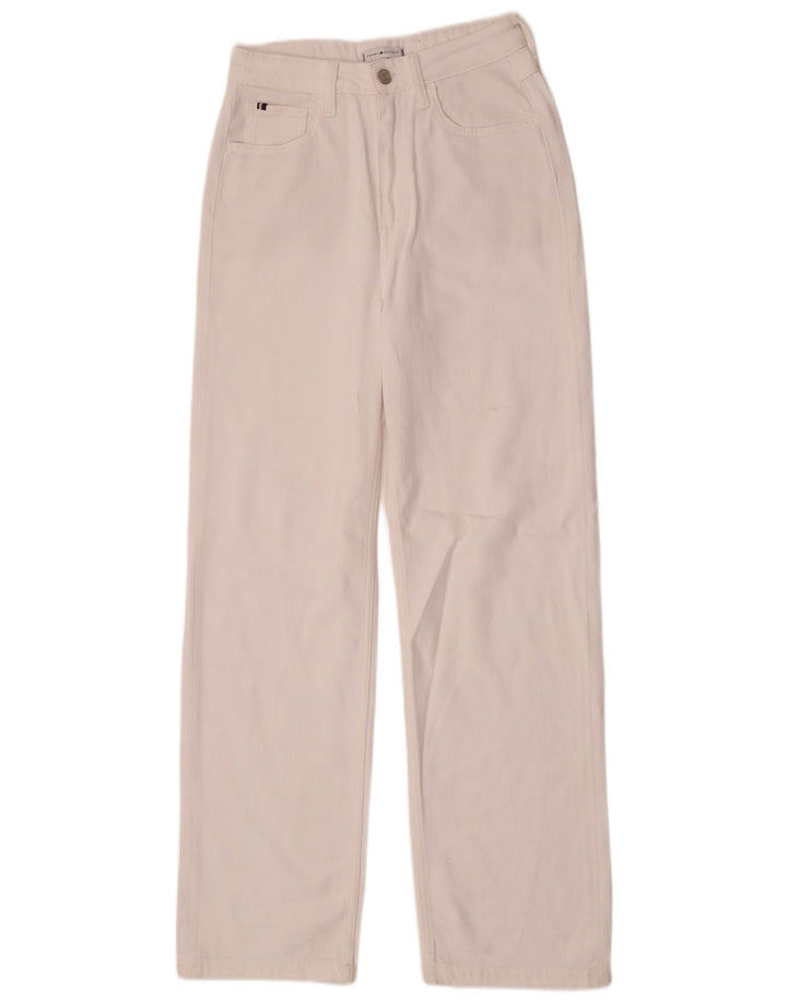 Tommy Hilfiger Jean droit femme W27 L30 coton blanc