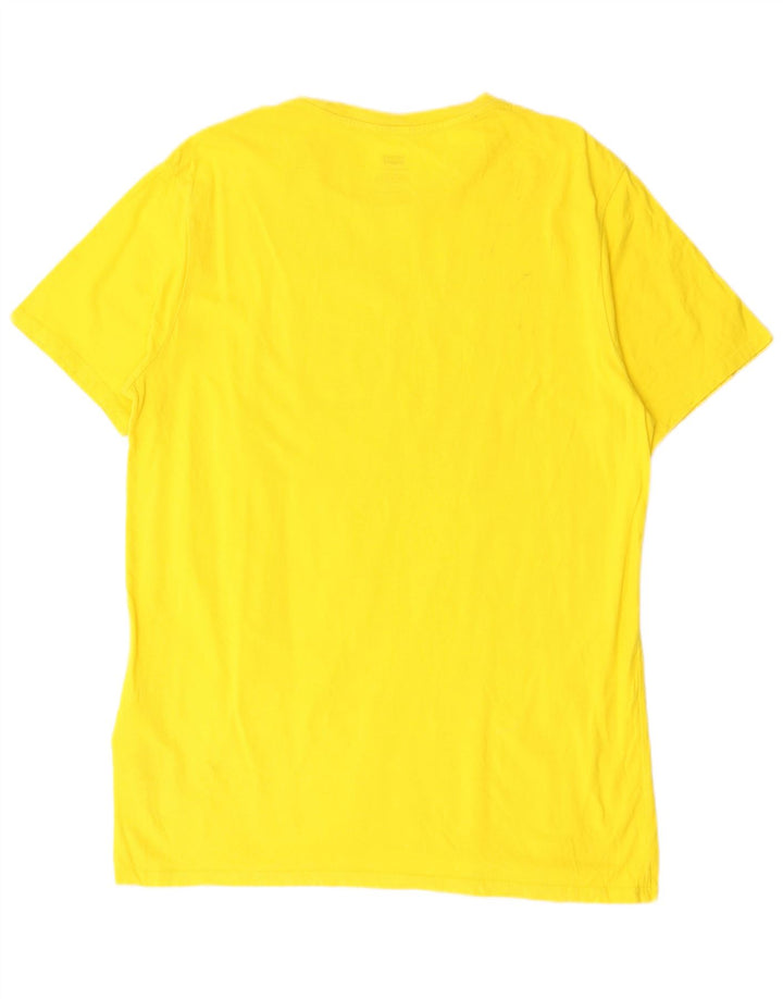 Levi's Tee-Shirt Peanuts Graphic Homme Jaune Large Coton