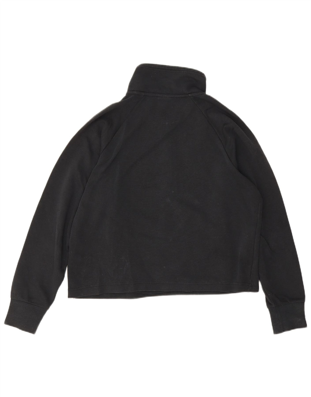 Nike Sweat-shirt surdimensionné à col zippé pour femme UK 10 Petit Noir