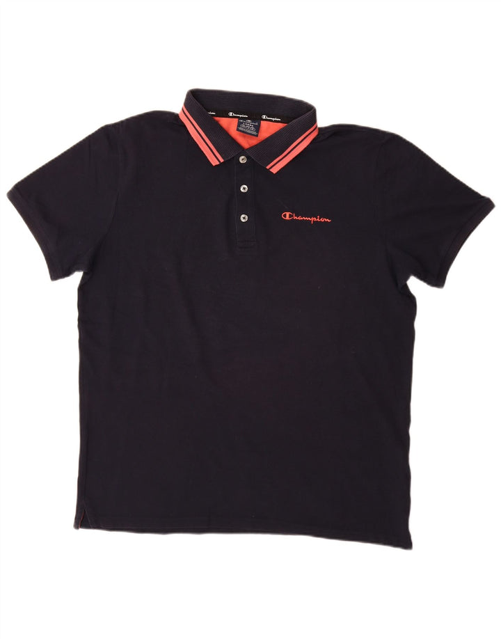 Champion Polo Homme Grand Bleu Marine Coton