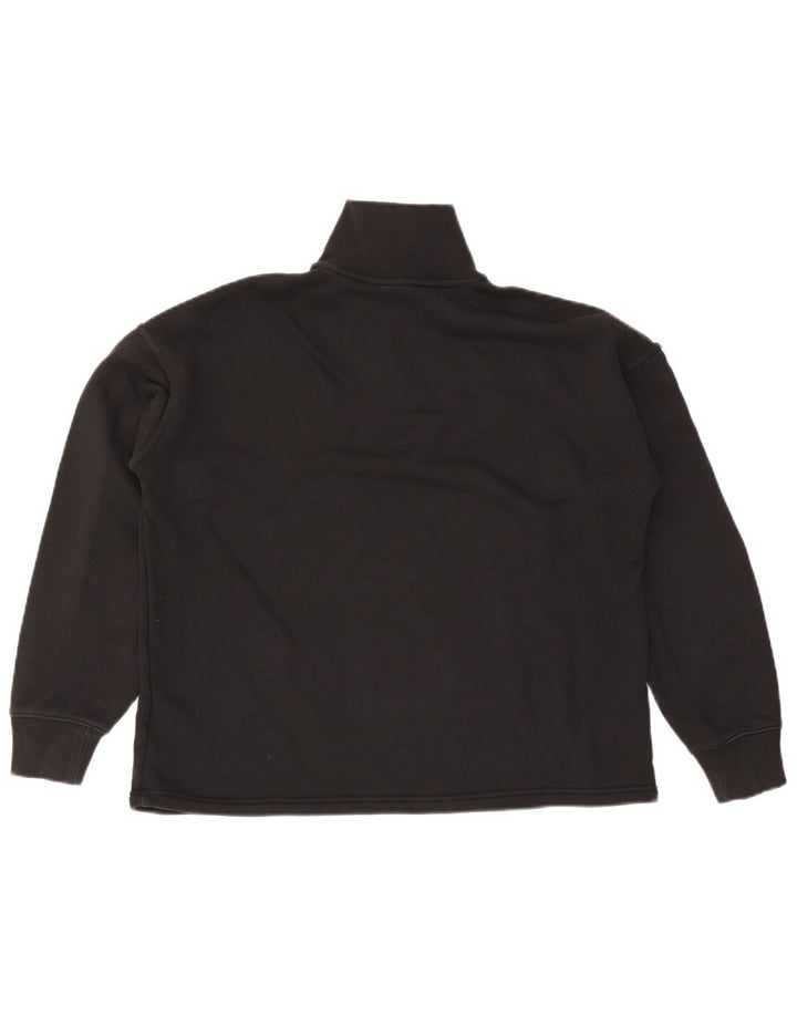 Adidas Sweat-shirt surdimensionné pour femme UK 10 Petit coton noir