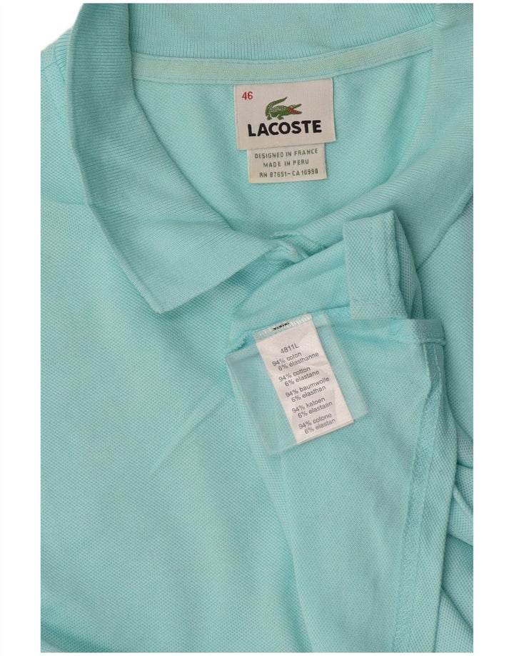 Lacoste Polo Femme Taille 46 XL Bleu Coton